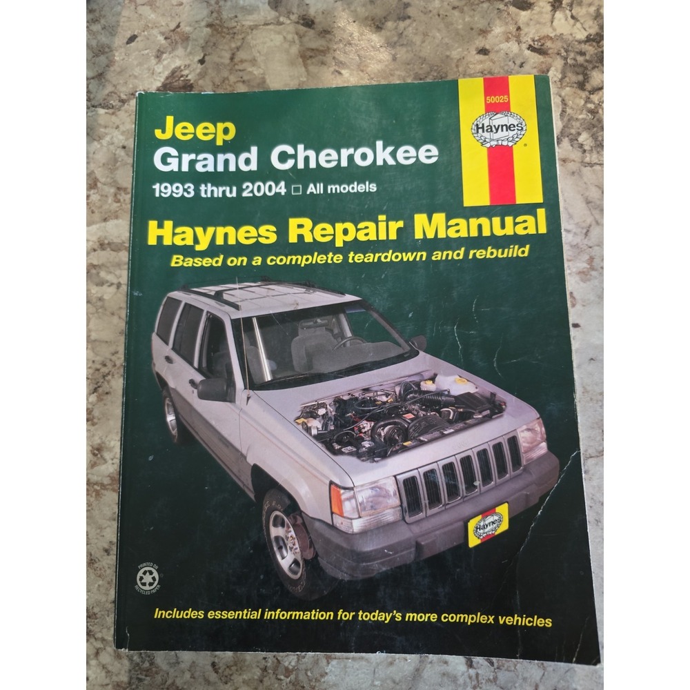 Haynes 50025 Jeep Grand Cherokee 1993 Thru 2004